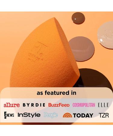 Real Techniques Miracle Complexion Sponge Makeup Blending Sponge For Liquid and Cream Foundation Offers Light To Medium Coverage Natural Dewy Makeup Orange Sponge Latex-Free Foam 1 Count - Buy Online on GoSupps.com