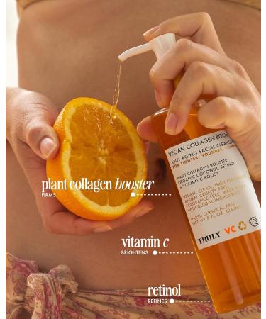 Truly Beauty Vegan Collagen Anti-Aging Cleanser with Retinol & Vitamin C - Refreshing 8 Fl Oz | Shop Internationally - Buy Online on GoSupps.com