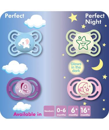 MAM Perfect Silicone Pacifier - Pink 0-6 Months | International Shipping Available - Buy Online on GoSupps.com