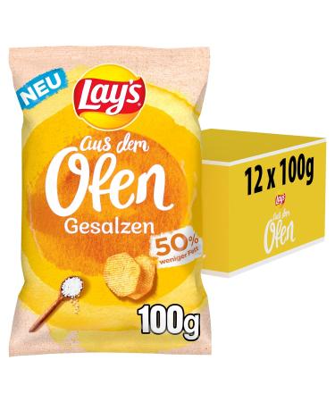 Buy Lay's Oven-Baked Salted Crispy Potato Chips - Nutri-Score B - Perfect Party Snack (12 x 100g) - International Shipping - Buy Online on GoSupps.com