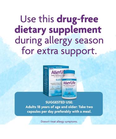 60 ct Allerlife Sleep Capsules: Allergy Supplements and Natural Sleep Aid - Buy Online on GoSupps.com