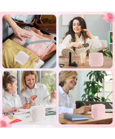 TIESOME Embroidery Sanitary Napkin Storage Bag 2Pcs - Portable Menstrual Cup & Period Pad Holder Pouch - Buy Online on GoSupps.com