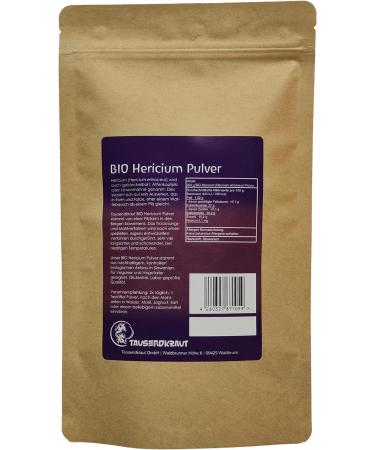 Hericium Bio Powder - Lion's Mane 200g | Premium Quality EU Produced | Sustainable German Brand | High Safety Standards - Shop Now! - Buy Online on GoSupps.com