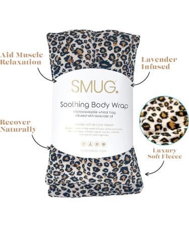 SMUG Microwavable Neck & Shoulder Wheat Bag | Lavender Oil | Hot & Cold Therapy for Pain Relief | Leopard Print - Buy Online on GoSupps.com