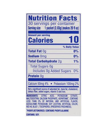 Crystal Light Sugar-Free Raspberry Lemonade On-The-Go Powdered Drink Mix 120 Count - Buy Online on GoSupps.com