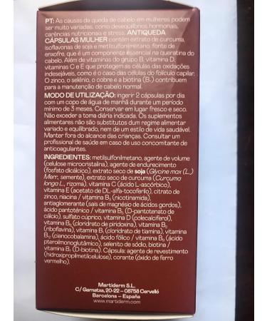 MARTIDERM Hair System Anti-hair loss treatment for women 120 caps - Buy Online on GoSupps.com
