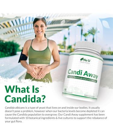 Natural Candida Cleanse & Yeast Support - 90 Vegan Capsules - 3 Month Supply with Caprylic Acid, Oregano & More - Buy Online on GoSupps.com