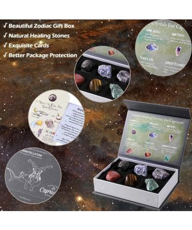 Faivykyd Capricorn Birthday Healing Crystals Set with Horoscope Box - Zodiac Birthstone Crystal Gifts for Women, Men, Friends - Natural Spiritual Crystals for Healing - Buy Online on GoSupps.com