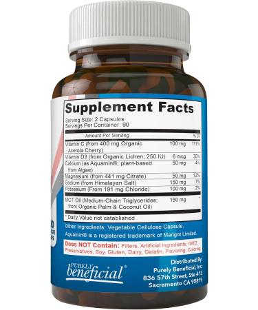 Hydrate Plus: All-Natural Electrolyte Capsules with Himalayan Salt - 180 Vegan Capsules - Buy Online on GoSupps.com