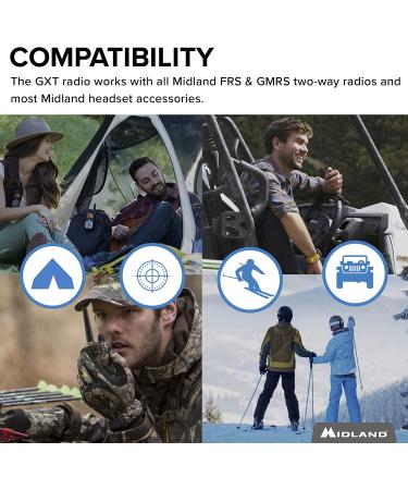 Midland 50 Ch Waterproof GMRS Two-Way Radio - Long Range Walkie Talkie w/ 142 Privacy Codes, SOS Siren, NOAA Weather Alerts - Black/Silver 3-Pack - Buy Online on GoSupps.com