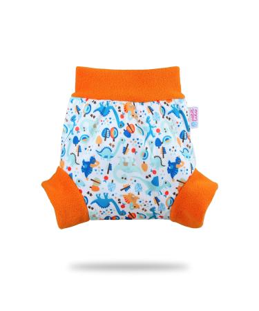 Petit Lulu Overpants (Pull-on Overpants) Size L (9-13 kg) for Diapers and Night Diapers (Prehistoric Animals)