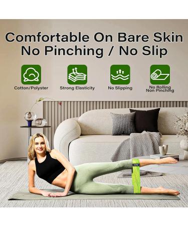 Buy Heavy Duty Non-Slip Fabric Resistance Bands - 60 lb Exercise Bands for Fitness | International Shipping - Buy Online on GoSupps.com