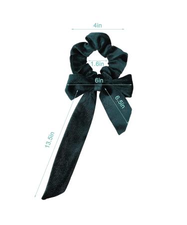 Shop 6-Piece Velvet Hair Scrunchies - Cute Elastic Hair Ties & Bow Accessories for Women & Girls - International Shipping Available! - Buy Online on GoSupps.com