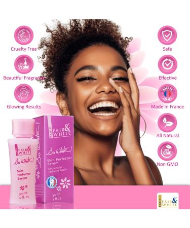 Fair and White So White Skin Brightening Serum 30ml | Face Elbows Knees Feet | Kojic Acid & Castor Oil - International Shipping - Buy Online on GoSupps.com