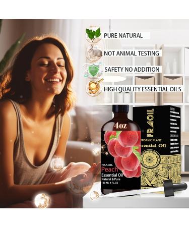 Lotus Essential Oil 16 Fl Oz and Peach Essential Oil 4 Fl Oz for Diffuser Humidifier Yoga Cleaning DIY Candle Soap Making Perfume Gift for Essential Oils - Buy Online on GoSupps.com