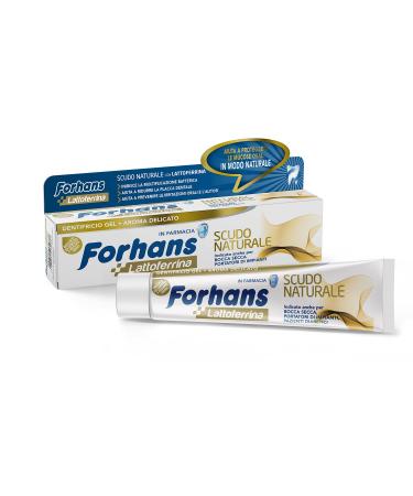Forhans natural shield toothpaste made of gel with latopered protective effect antibacterial for oral hygiene natural protection 75 ml - Buy Online on GoSupps.com