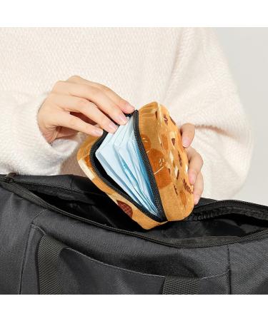 Halloween Pattern Menstrual Pad Storage Bag - Portable Sanitary Napkin Pouch for Women and Teen Girls - Color 12 - Buy Online on GoSupps.com