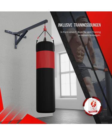 K-Sport Wall Mount Punching Bag Holder - Up to 150kg Sloping Drainage Fits 80-120cm - EU Made Impact Training Bracket - Buy Online on GoSupps.com