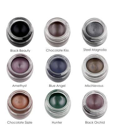 Mommy Makeup Bundle: 20% Off Waterproof Stay Put Gel Eyeliner in Steel Magnolia with Pointed Brush - Buy Online on GoSupps.com