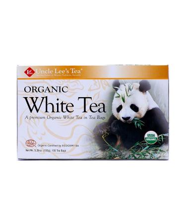 Uncle Lee's Organic White Tea Bags - 100-Count Boxes (Pack of 4) - Premium Quality - Buy Online on GoSupps.com