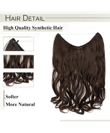 Sego 50cm Secret Hair Extensions - Invisible Wire Wavy Dark Brown & Light Brown Mix - Flawless Tresse Hair for Effortless Glam - Buy Online on GoSupps.com