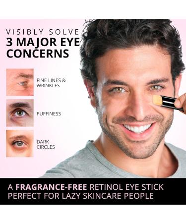 VELAMO Advanced Retinol Eye Stick with Caffeine - Dark Circle & Puffiness Treatment - Anti Aging Eye Cream - Visible Results in 3-4 Weeks - 0.1 oz (Pack of 1) - Buy Online on GoSupps.com