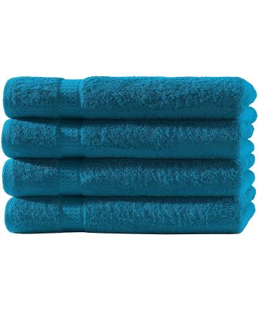 Merkanta 10-Part Towel Set - Petrol & Coffee Brown | 100% Cotton Bath Towels Guest Towels and Washcloths | Luxury Bathroom Essentials - Buy Online on GoSupps.com
