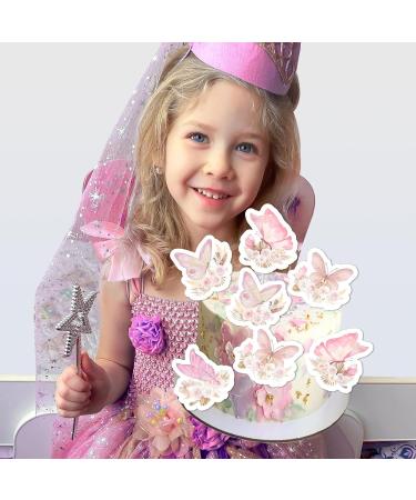 24 PCS Butterfly Cupcake Toppers for Girl Boho Butterfly Cake Topper Baby Shower Party Decorations Butterfly Theme Wedding Anniversary Indoors and Outdoor Colorful Butterfly Spring Party Supplies - Buy Online on GoSupps.com