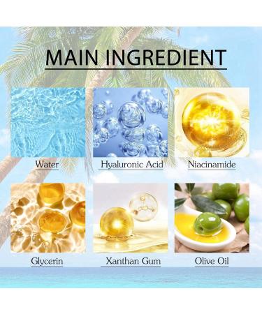 50ml Hyaluronic Acid Watery Sun Gel Hyaluronic Acid Natural Sun Cream Korean Sunscreen Spf50+++ Hyaluronic Acid Sunscreen Korean Sunscreen Spf 50 Face Korean Sunscreen Cream Sunscreen Face Moisturiser - Buy Online on GoSupps.com