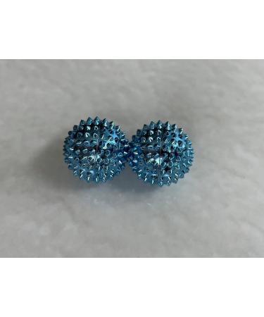 2x DBT Skills Hedgehog Ball - Magnetic Acupressure Ball for Stress Relief Massage and Enhanced Mobility | Light Blue 32mm - Buy Online on GoSupps.com