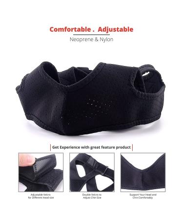 Adjustable Face Slimming Strap for V Line Face Lift - Black - Buy Online on GoSupps.com