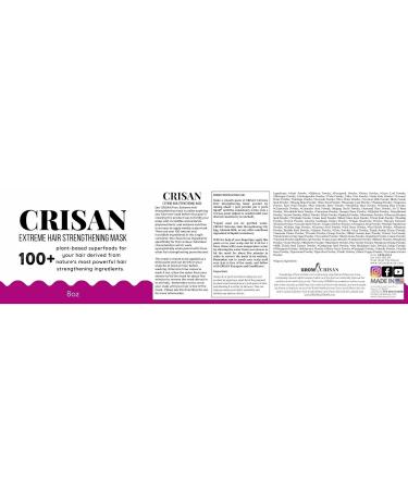 Crisan Extreme Hair Strengthening Mask - 100+ Plant-Based Ingredients for Damaged Hair Growth | Anti-Dandruff, Anti-Hair Loss, Organic Formula - Buy Online on GoSupps.com