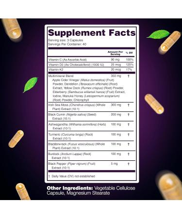 LetaGreen Sea Moss and Lion s Mane Bundle Wild Sea Moss Capsules and Lions Mane Supplement Capsules Mind Balance & Daily Wellness 240 Count Plant-Based Supplement - Buy Online on GoSupps.com