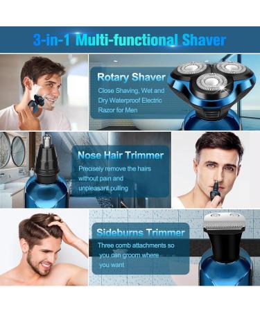 Shop 2024 Electric Shavers for Men | Cordless Rechargeable 3D Rotary Waterproof Razors | Perfect Gifts for Husband Dad & Boyfriend - Buy Online on GoSupps.com