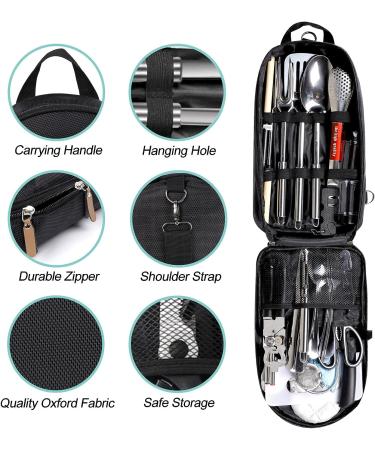 PRETTYFINE 35 Pcs Camping Kitchen Utensil Set - Outdoor Cooking Gear for Camping, RV, BBQs & More - Buy Online on GoSupps.com