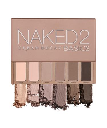 Urban Decay Naked2 Basics Eyeshadow Palette 6 Taupe  Brown Matte Neutral Shades - Ultra-Blendable Rich Colors with Velvety Texture - Makeup Set Includes Mirror  Full-Size Pans - Great for Travel
