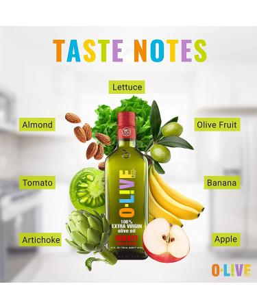 O-Live & Co. Robust First Cold-Pressed Extra Virgin Olive Oil - Gold Medal Awarded - Estate Grown - Bold Flavor - 25 Fl Oz - Perfect for Cooking and Baking - Buy Online on GoSupps.com