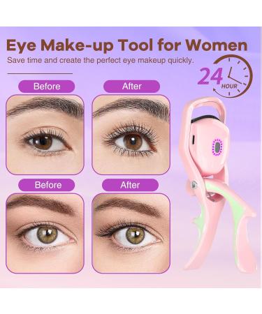 Heated Eyelash Curler | Grande Lash Lift - 3 Modes Quick Natural Curl Long-Lasting | Electric Curling Tool (Pink) - Shop Internationally - Buy Online on GoSupps.com