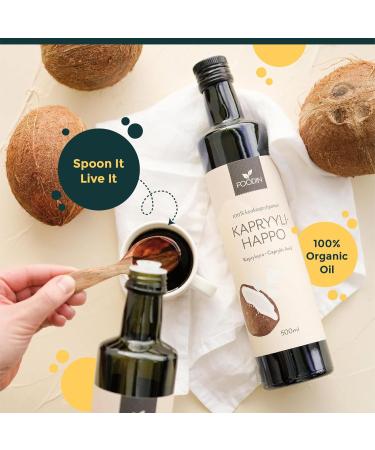  FOODIN FOODIN MCT C8 Oil 500ml Coconut Oil Ideal for Keto Diet MCT Ketones Oil to Drink 3X More Ketones (100% C8) Liquid Coconu - Buy Online on GoSupps.com