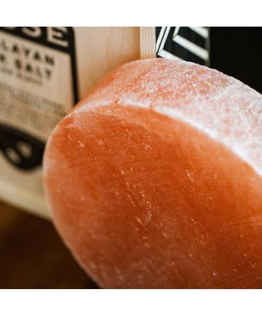 Himalayan Pink Salt Cooking Block in Presentation Gift Box with Cooking Guide Round 20 x 5 CM - Buy Online on GoSupps.com