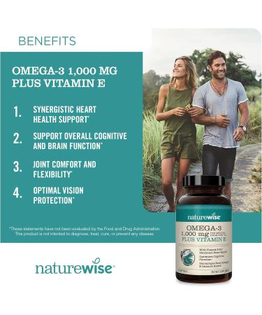 NatureWise Vitamin D3 5000IU (125mg) 360-Count + Omega-3 Fish Oil 1000mg with Vitamin E 180-Count - Bundle for Immune Bone Heart Health Support - Gluten Free Non-GMO Halal Gelatin - Buy Online on GoSupps.com