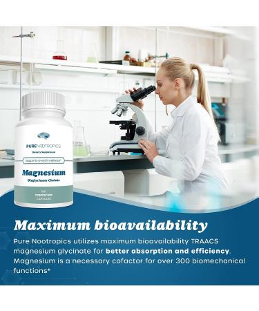 Superior 150mg Magnesium Bisglycinate Chelate TRAACS Supplement - Maximum Bioavailability for 300+ Biomechanical Functions - Buy Online on GoSupps.com