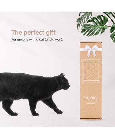 Furmia Cat Wall Hammock - Modern Wall Mounted Cat Shelves for Cats up to 40 lbs (White) - Buy Online on GoSupps.com