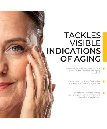 Vitamin C Serum 1oz - Super Booster Anti-Aging Serum for Hydration & Smoothing Wrinkles - All-In-One Formula for Uneven Skin - Buy Online on GoSupps.com