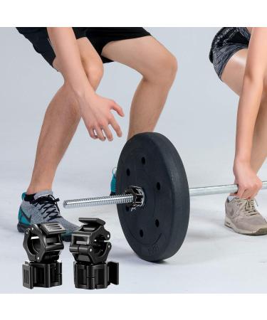 Varhhuxha Dumbbell Closure & Barbell Clamps - Quick Lock Collar Clips for Weightlifting & Fitness - 4 Pack - Buy Online on GoSupps.com