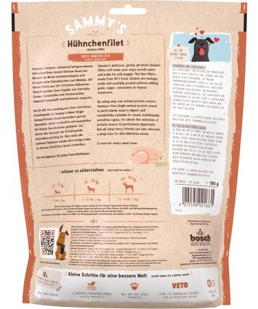 Sammy's Chicken Fillet for Dogs - Air-Dried Snack with Fresh Meat | 190g Pack - Buy Online on GoSupps.com