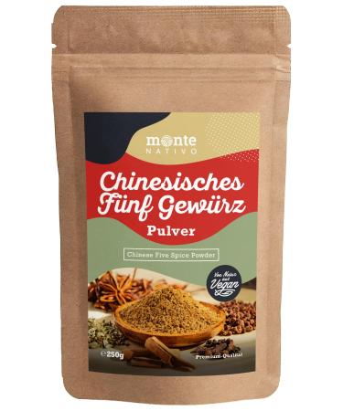 Monte Nativo Monte Nativo Chinese Five Spice Powder (250g) - Pure and natural spice blend ideal for Chinese cuisine - Assais