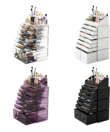 Readaeer 12-Drawer Makeup Organizer Storage Case - White - Buy Online on GoSupps.com