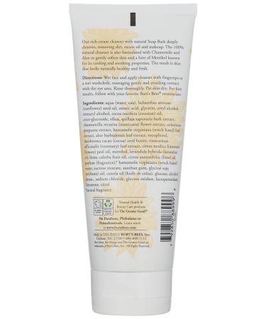 Burt's Bees Soap Bark & Chamomile Deep Cleansing Cream 6 oz - Pack of 2 - Buy Online on GoSupps.com