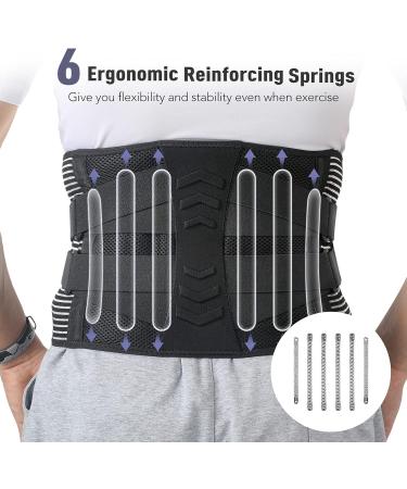 AGPTEK Back Support for Lumbar Pain Relief | International Shipping Available - Buy Online on GoSupps.com